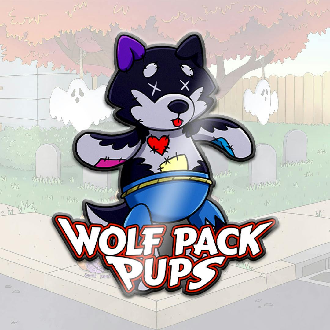 Night Wolf Voodoo Doll 2" Hard Enamel Pin