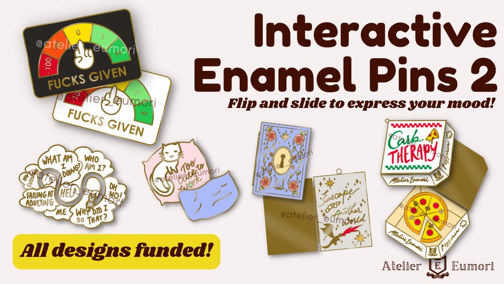 Interactive Enamel Pins 2 - BackerKit