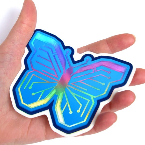 Selective Holographic Zip Sticker