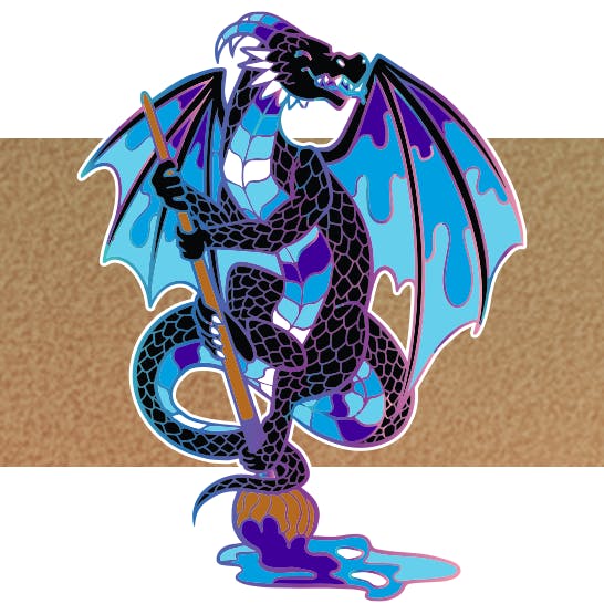 Exclusive Brush Hoarder Enamel Pin