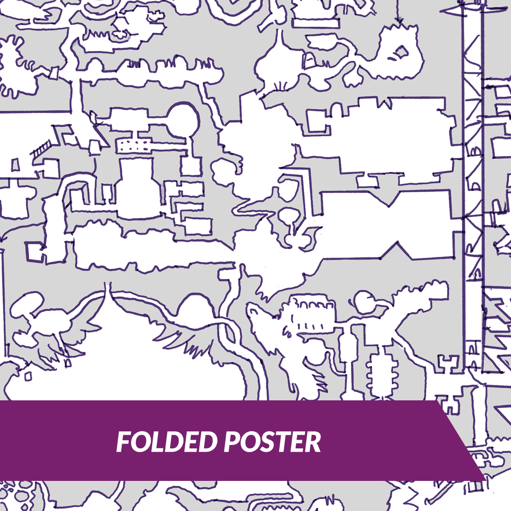Salamander Mines poster, folded flat