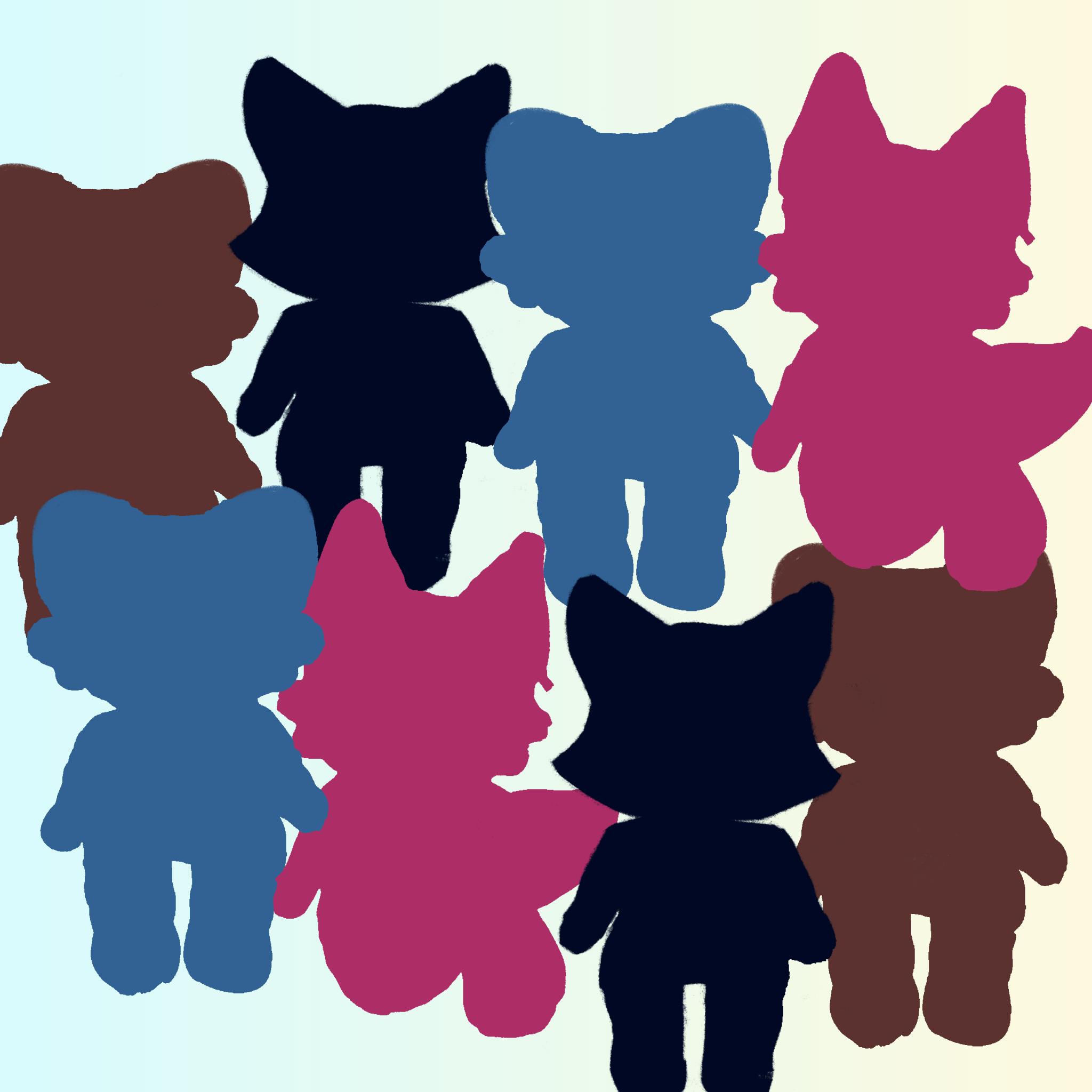 Eight Sugarbell Pal Plushies