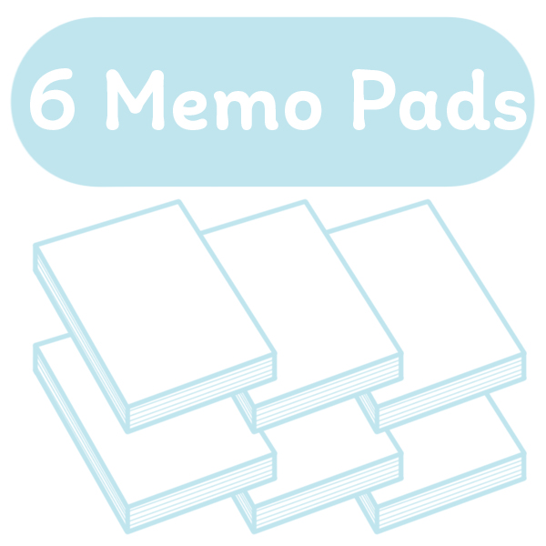6 Memo Pads
