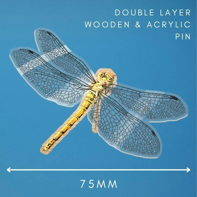 Dragonfly Double Layer Pin