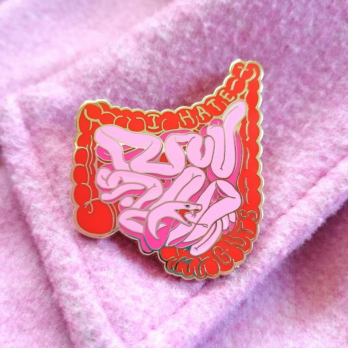 I Hate My Guts pin