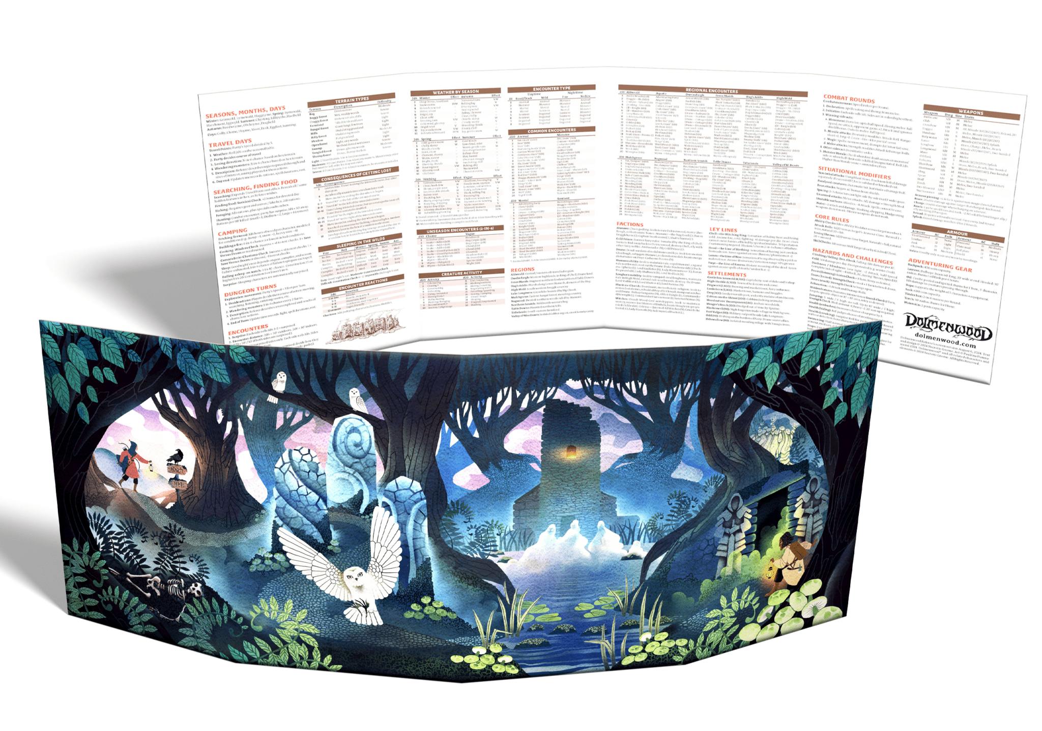 Dolmenwood Referee's Screen + PDF