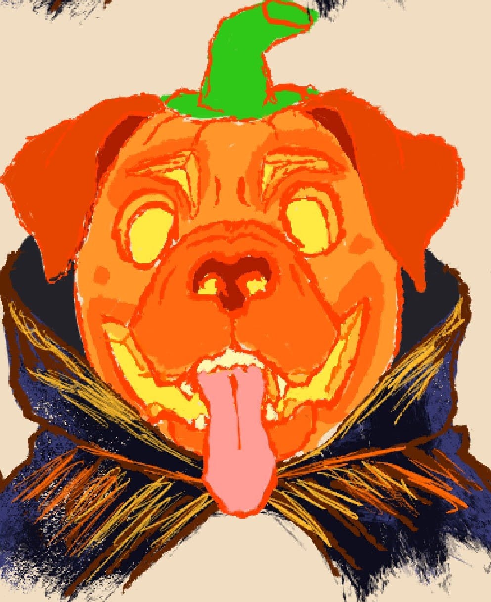 Pumpkin Pup (Mastiff)