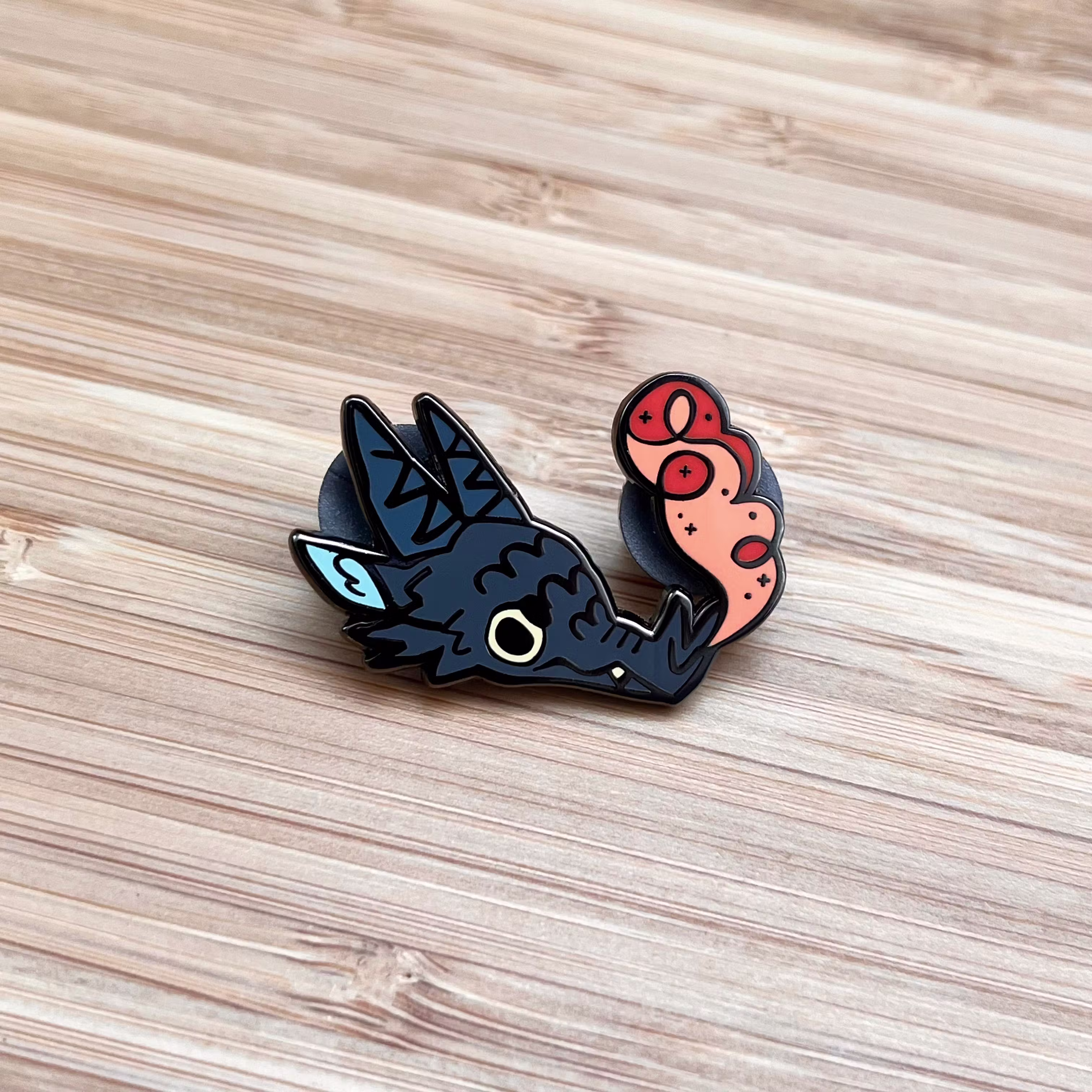 Grumpy Dragon Enamel Pin