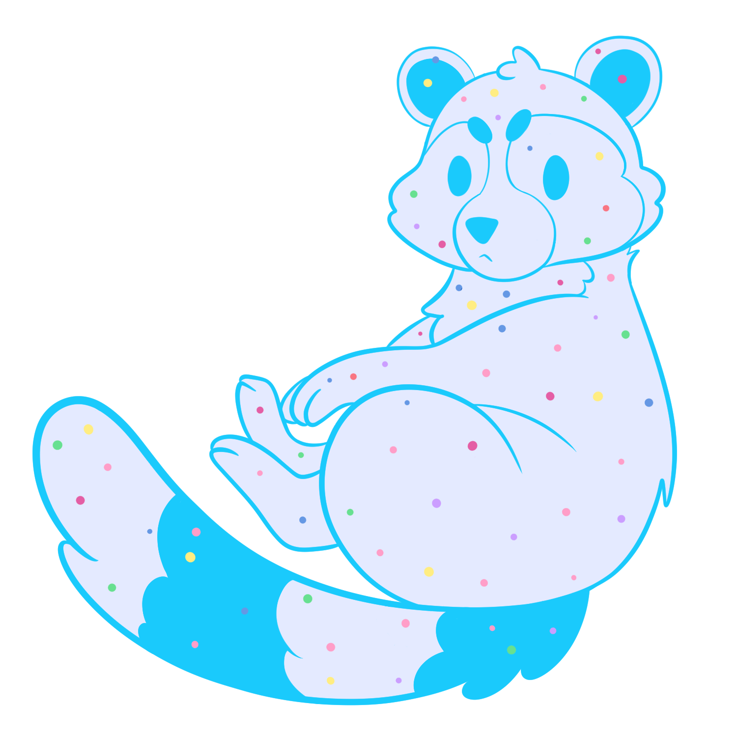 Blue Frosted Animal Cracker (Soft Dyed Enamel)