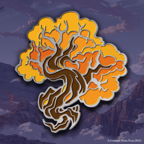 Orange Leaves With Silver