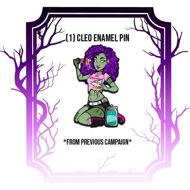 Cleo Enamel Pin