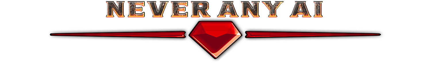 Header: Never Any AI