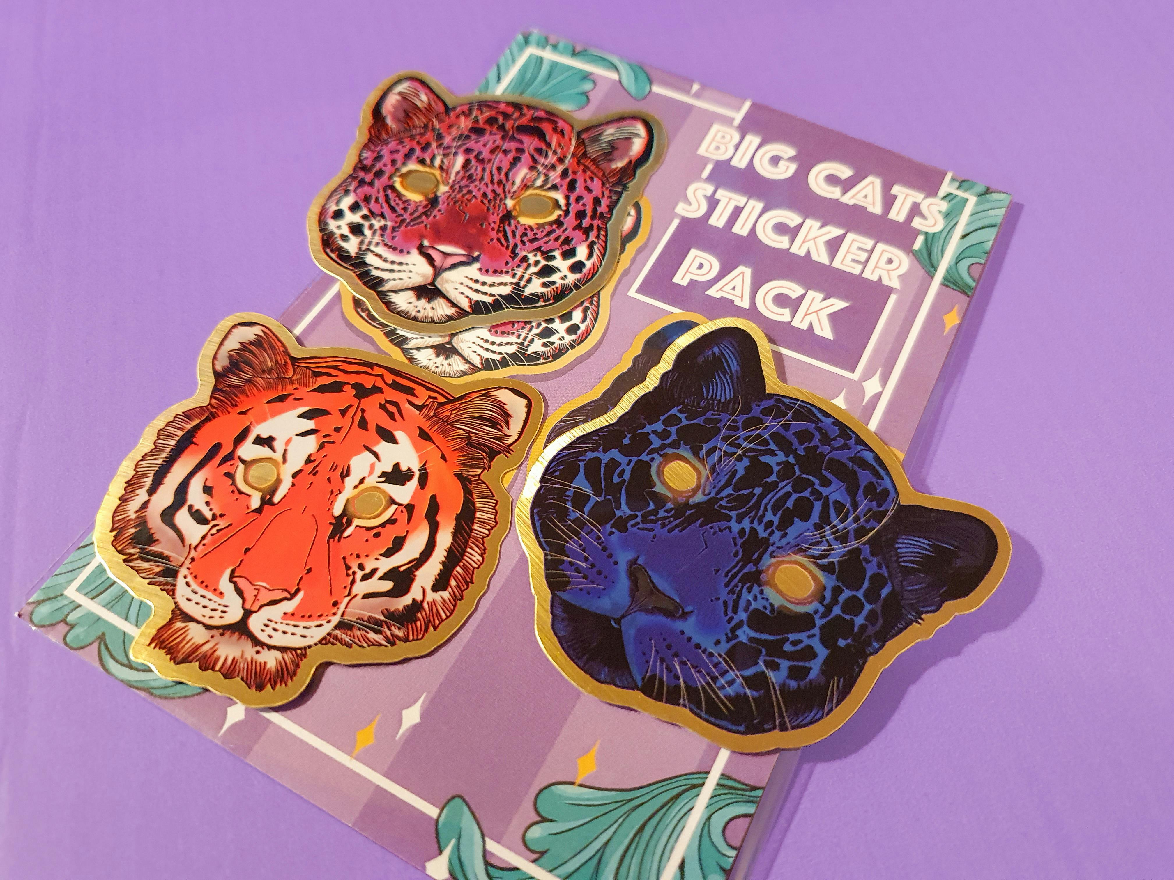 Big Cats Sticker Pack