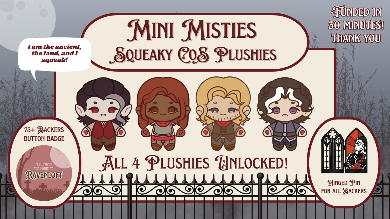 Mini Misties: Squeaky CoS Plushies