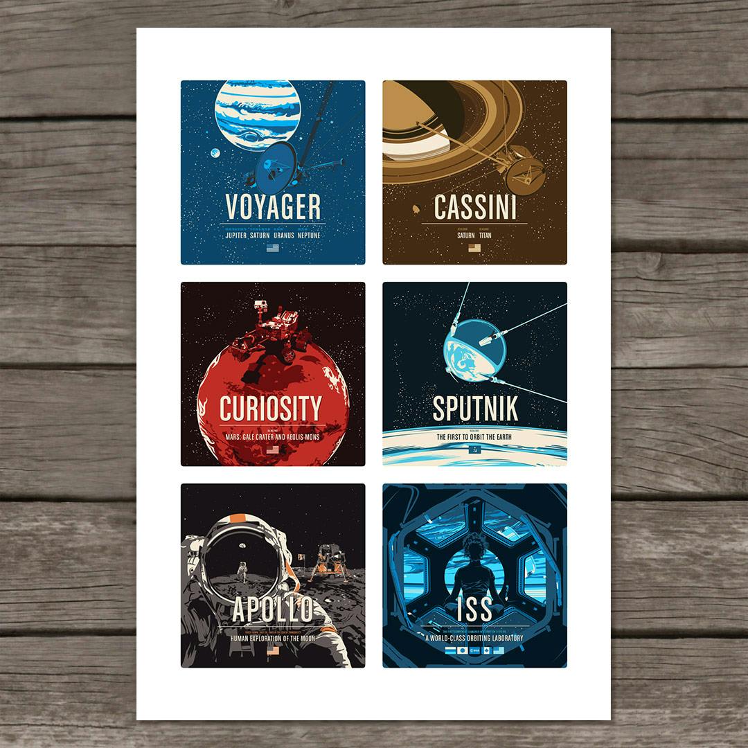 Six in One Giclée Print