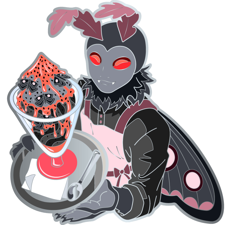 1x Mothman - Hard Enamel Pin