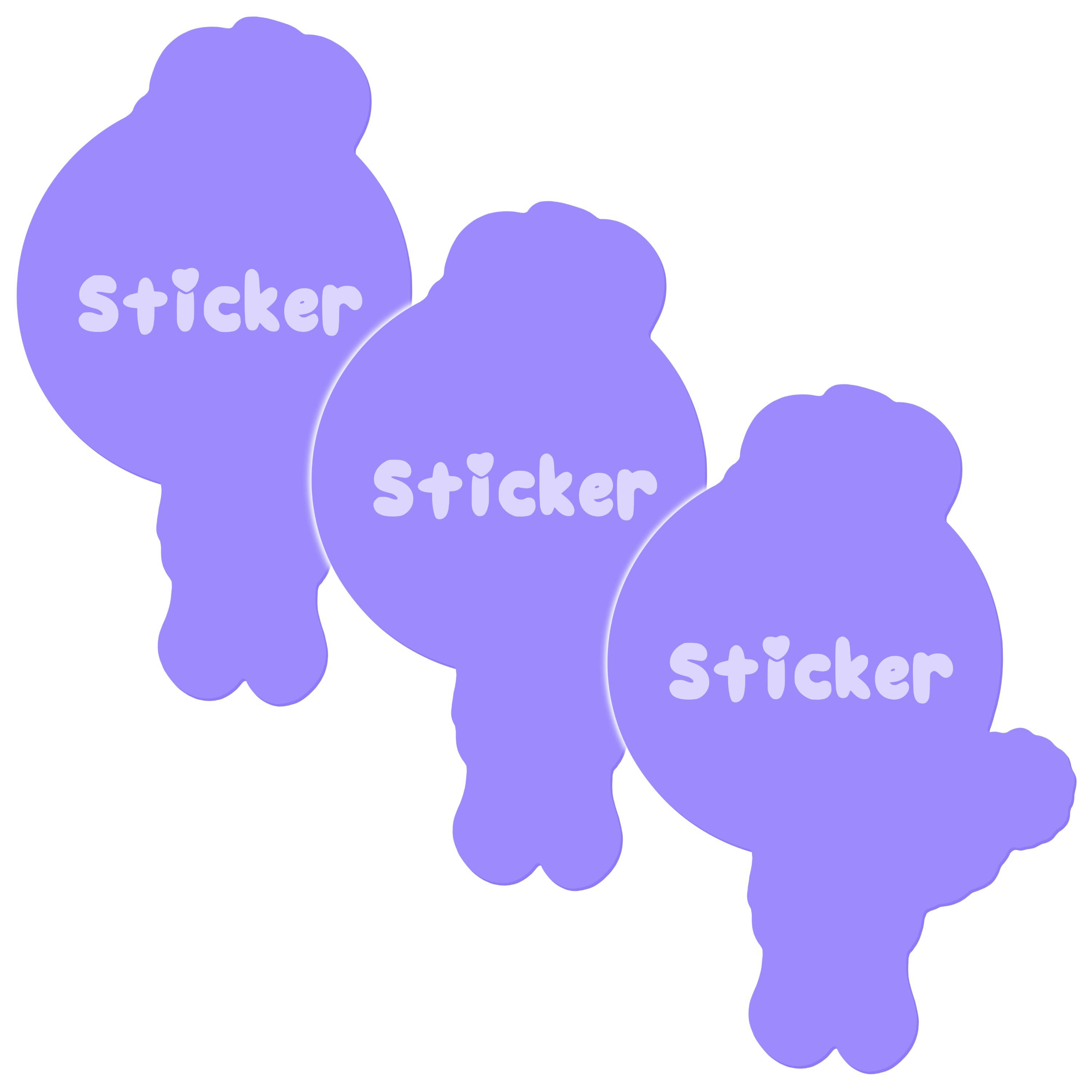 3x Sticker