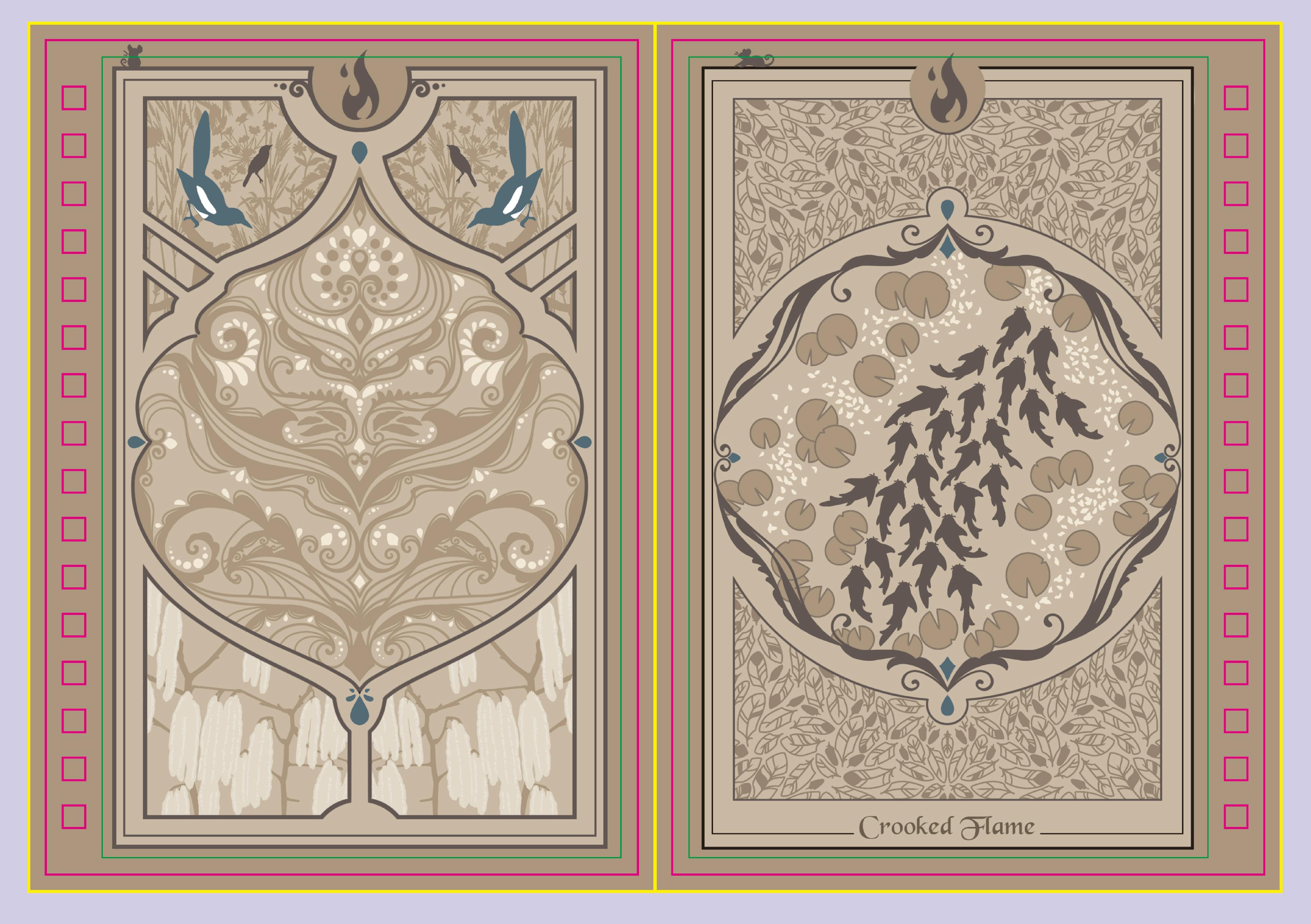 A6 Sticker Book Sepia Magpie