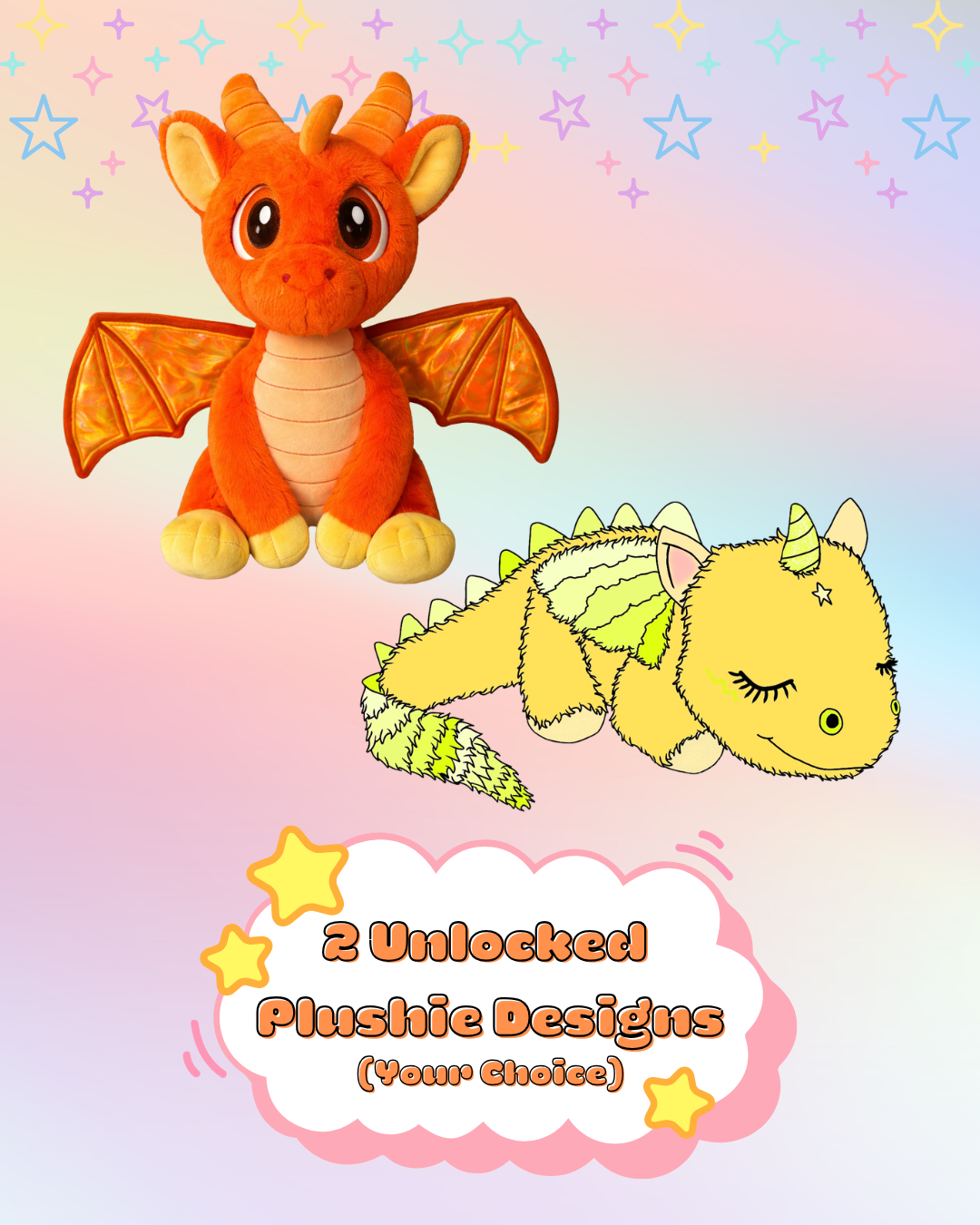 ✨2 Dragon Plushies✨