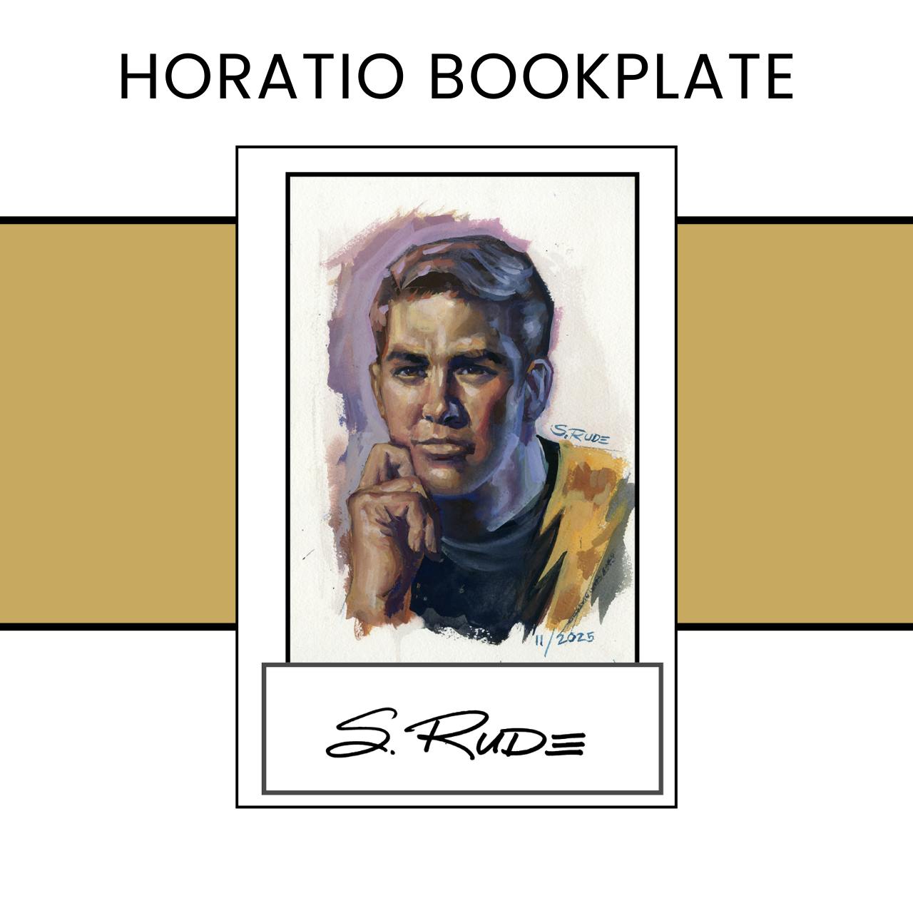 Horatio Headshot Signed Bookplate