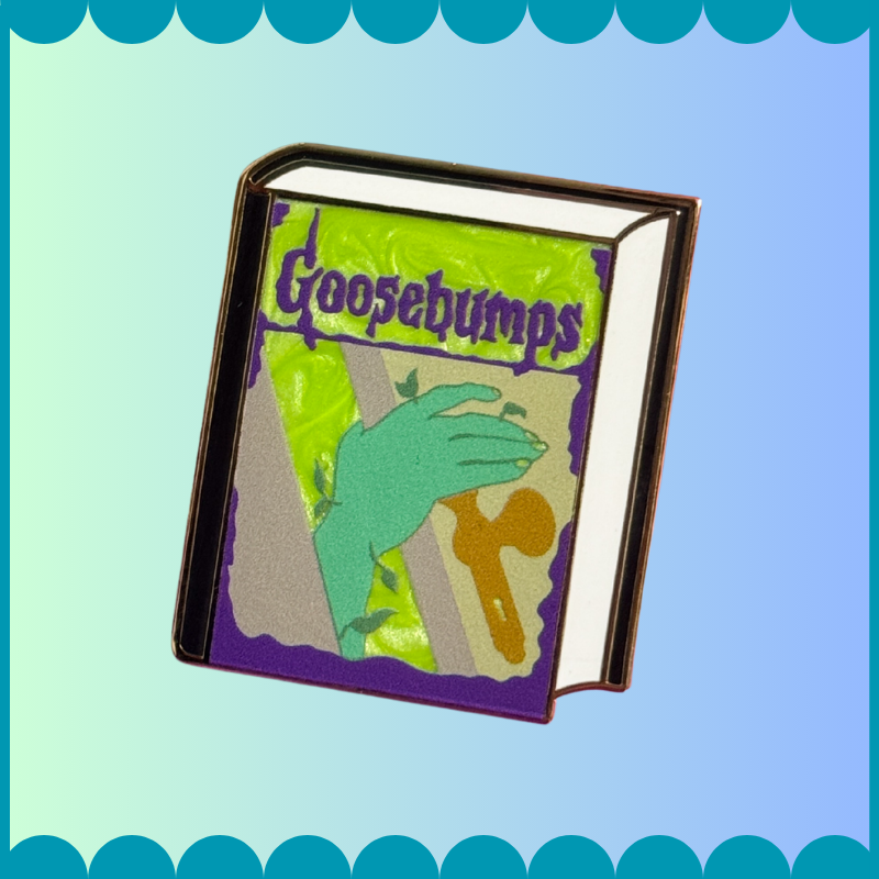 Goosebumps Book Pin