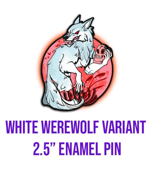 White Werewolf Variant Pin