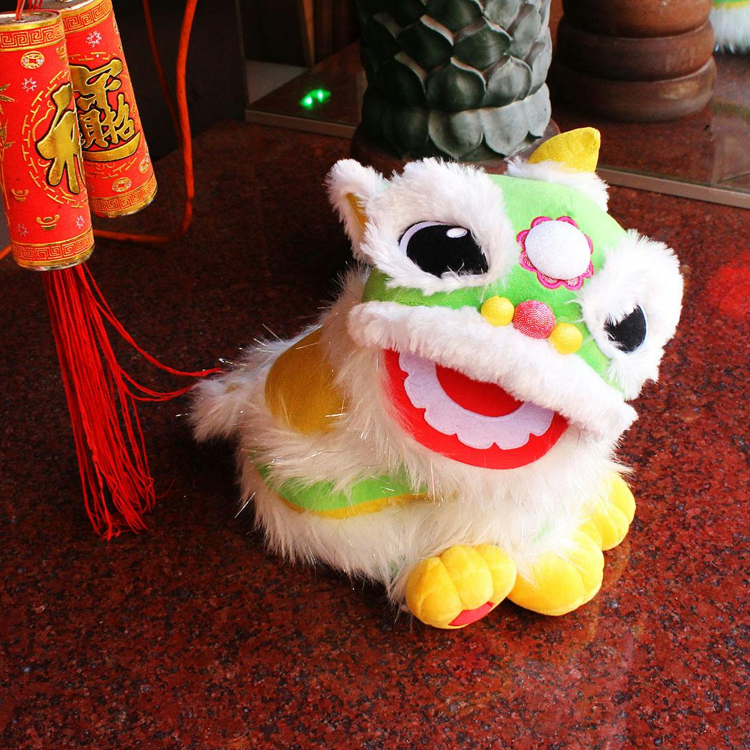Green Chinese Lion Dancer Plush