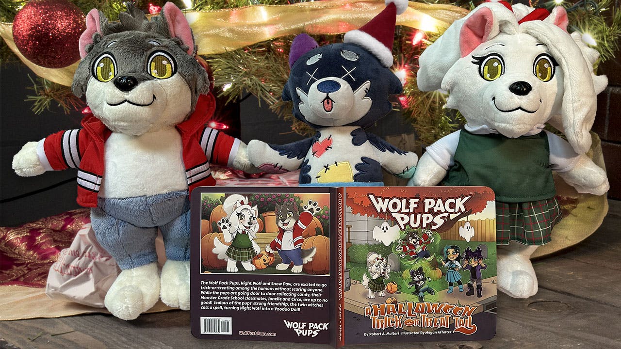 Wolf Pack Pups Werewolf Plush Toys & Book Holiday Special