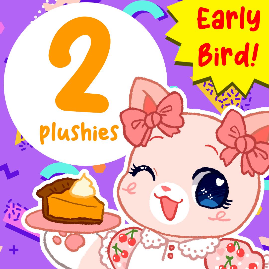 Early Bird: Two (2) Very Huggable Softies Plushies