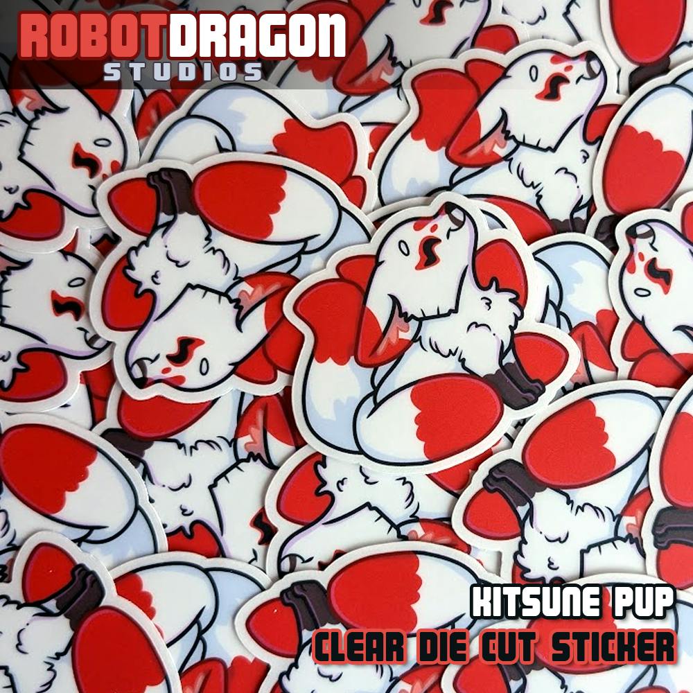 Kitsune Pup Sticker