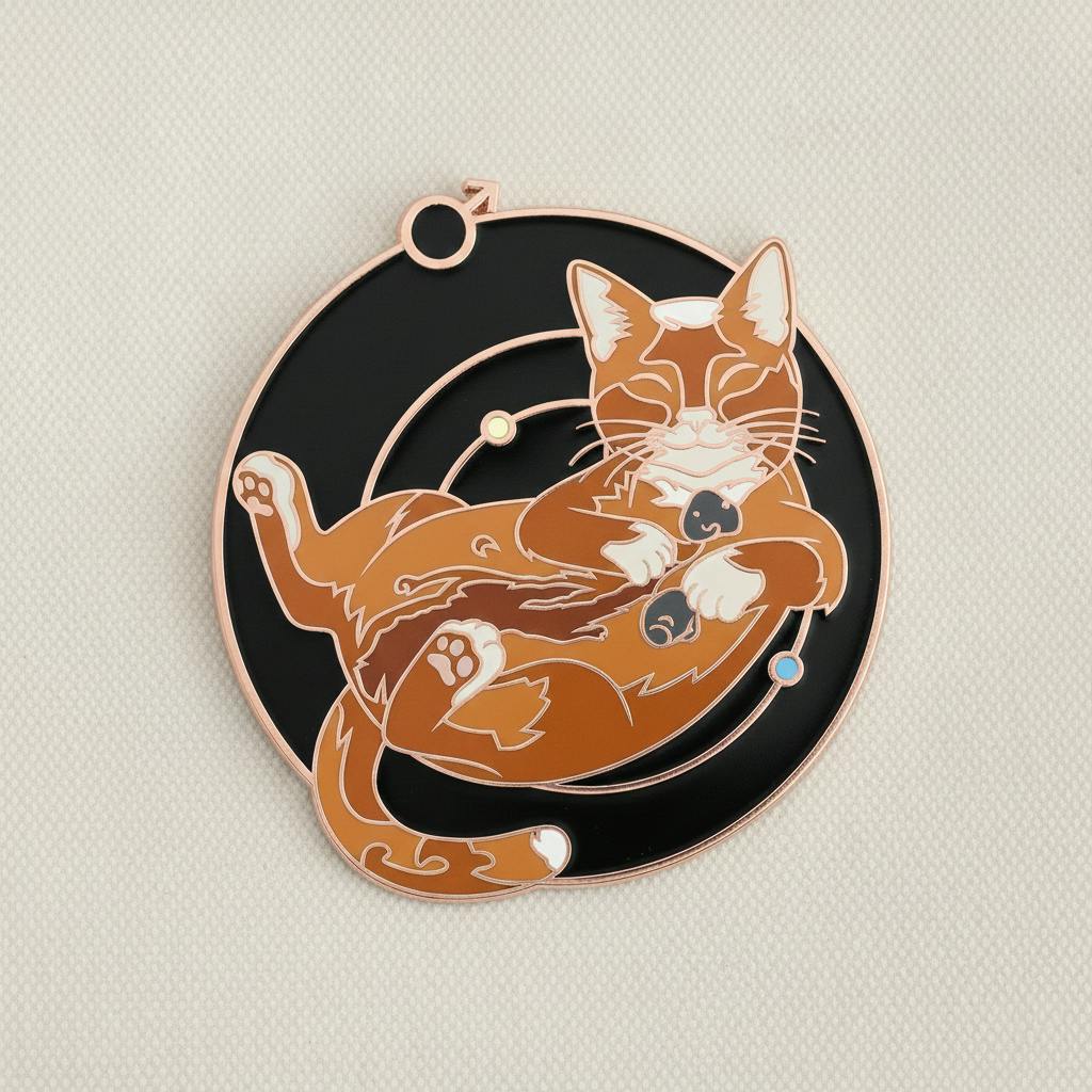 Mars Cat Pin