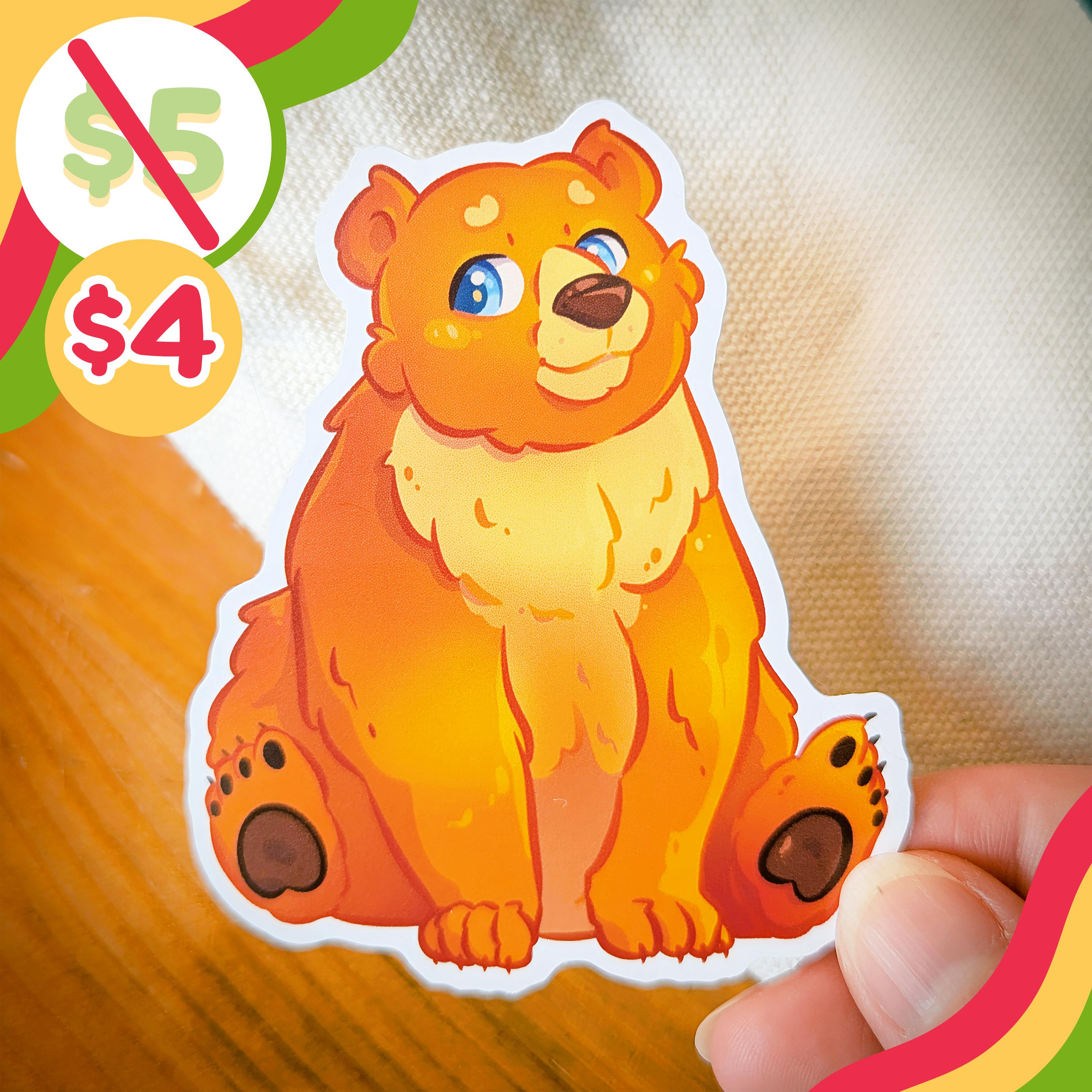 🐻 Sunset Bear Sticker 🐻