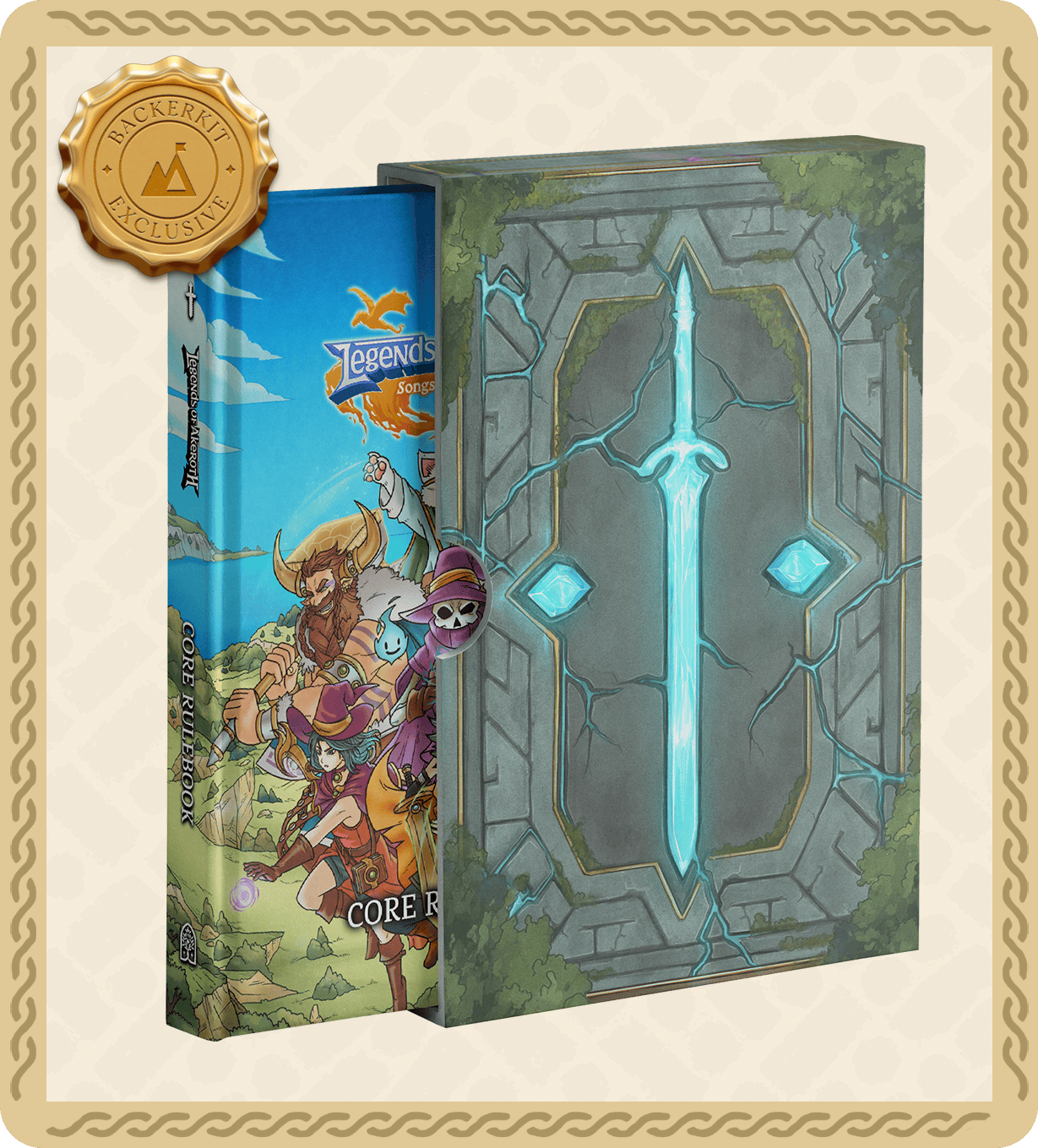 Legends of Akeroth: Core Rulebook - Slipcase Edition ($60)