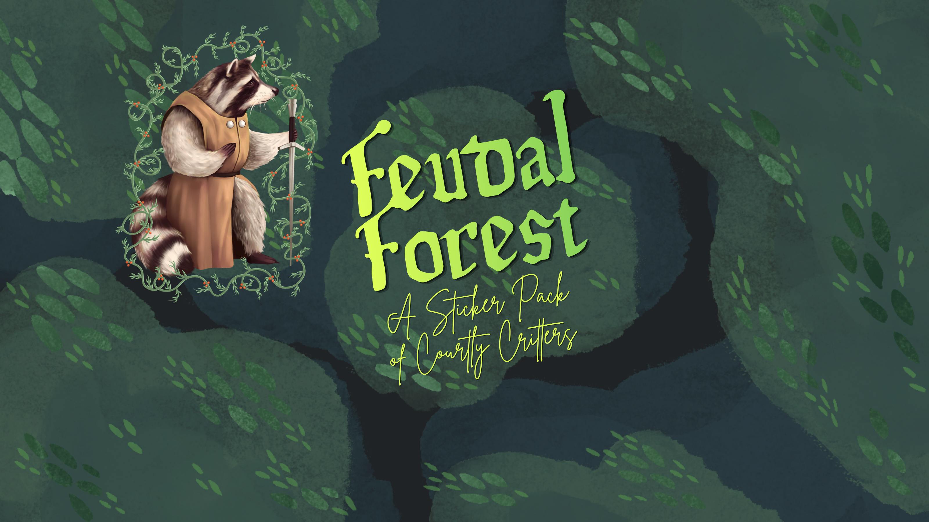 Feudal Forest - A Sticker Pack of Courtly Critters