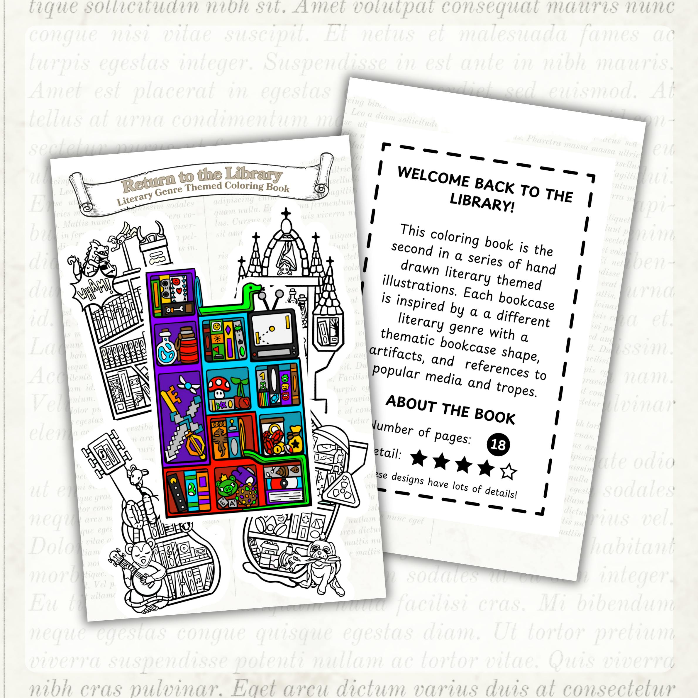 Return to the Library Coloring Book