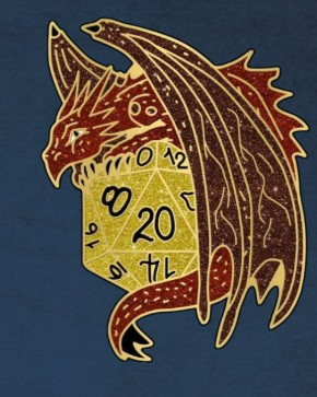 D20 Dragon Pin