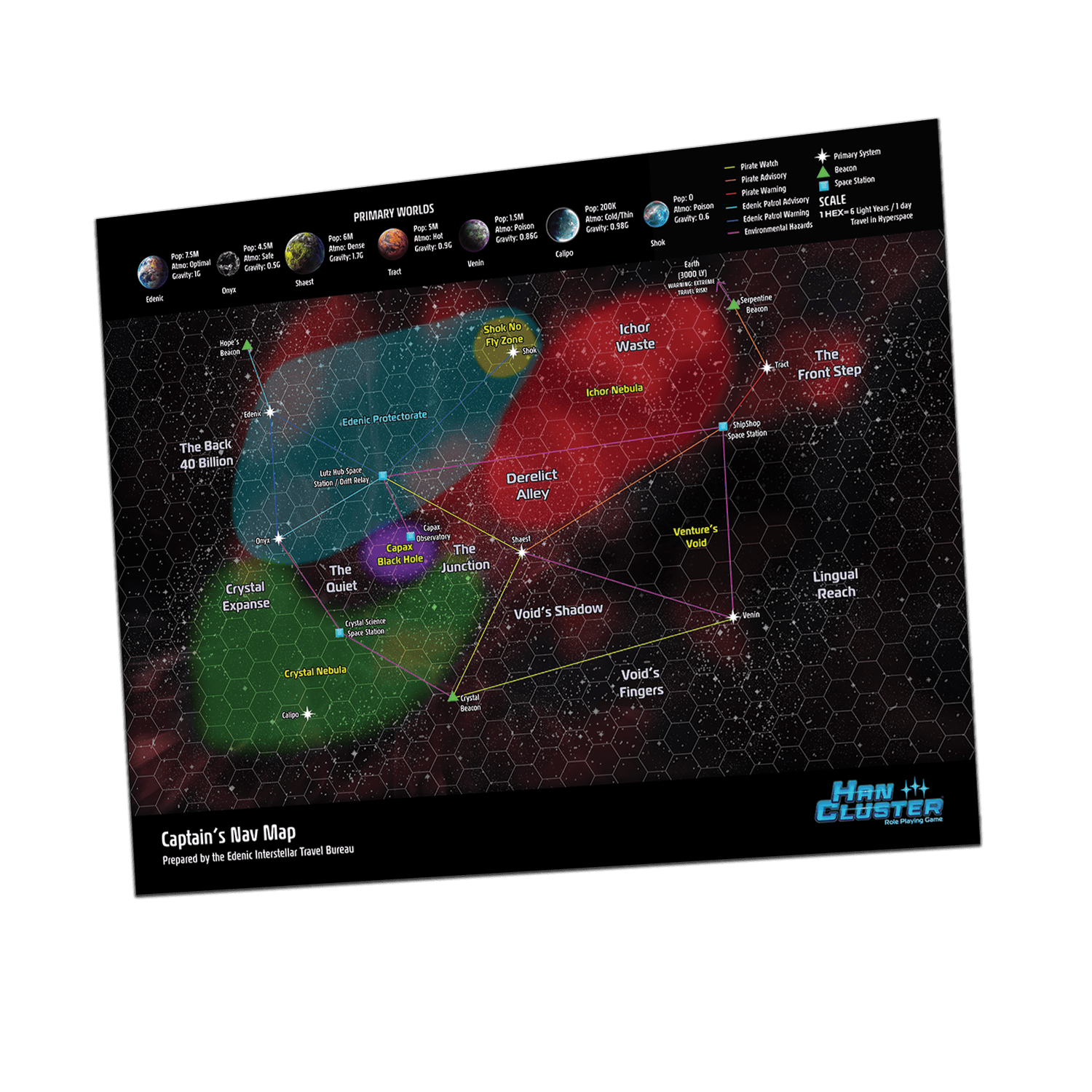 30" x24" Han Cluster Area Map