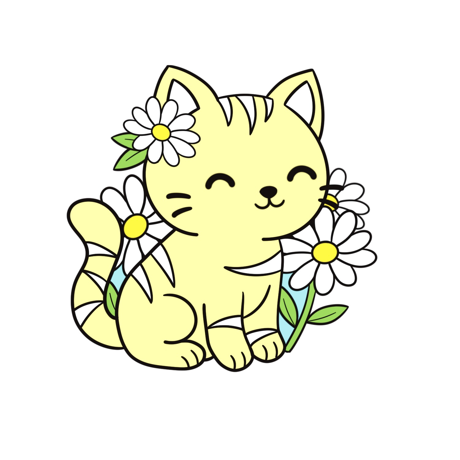 Daisy Kitty Pin