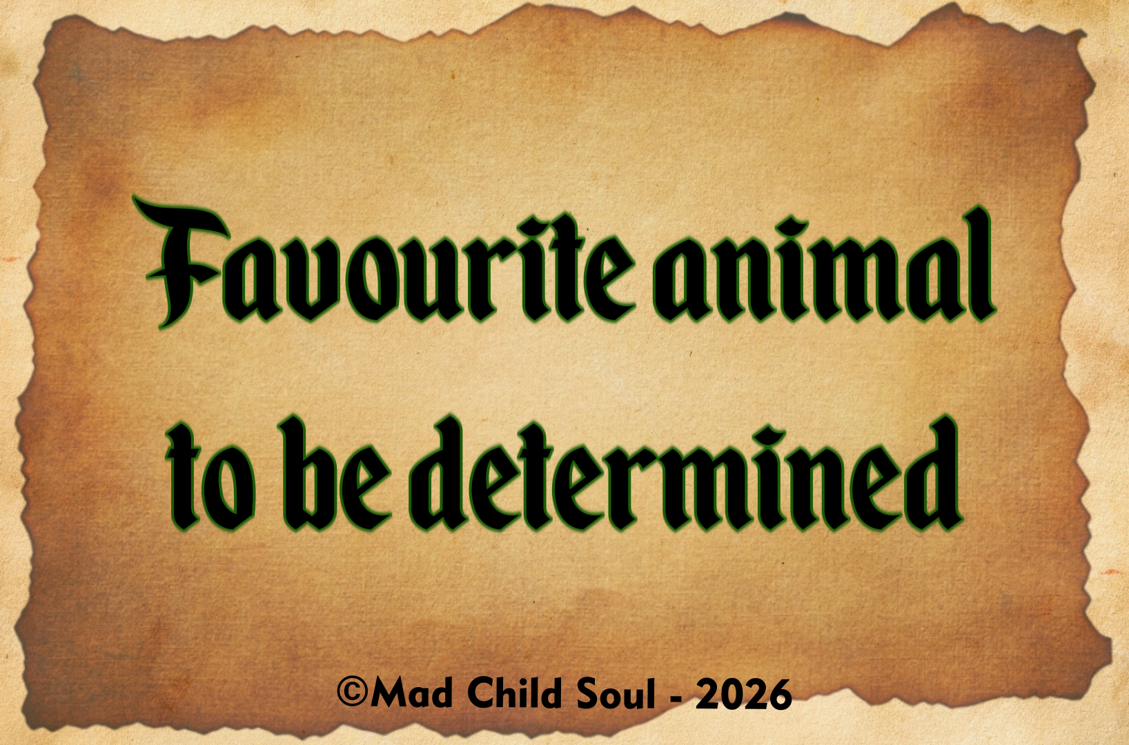 3. Favourite Animal from the Campaign
