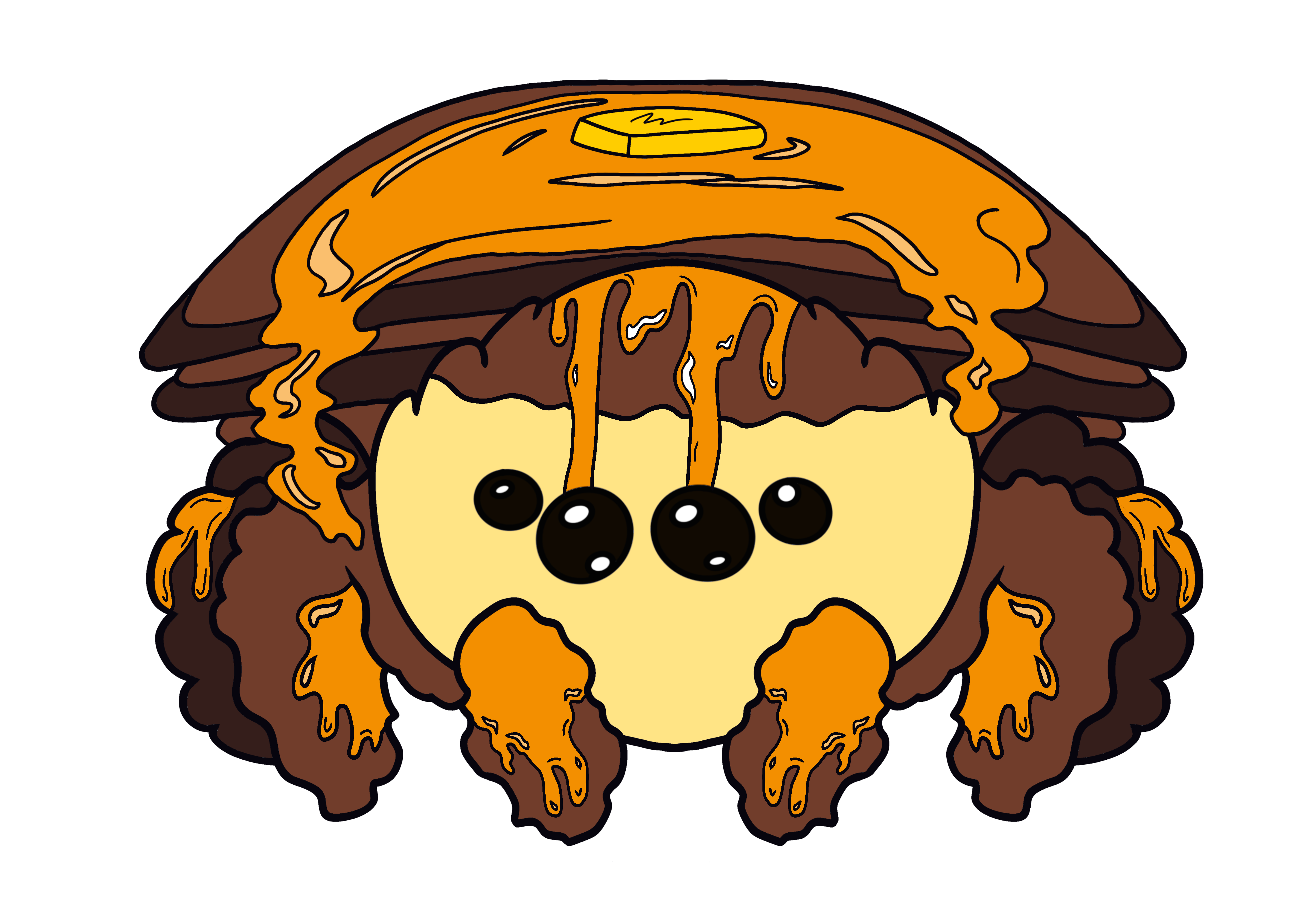 Chocolate Pancake With Honey