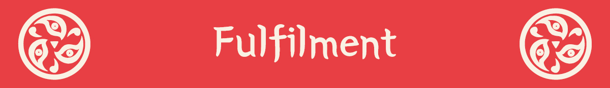 Red header with the text Fulfilment