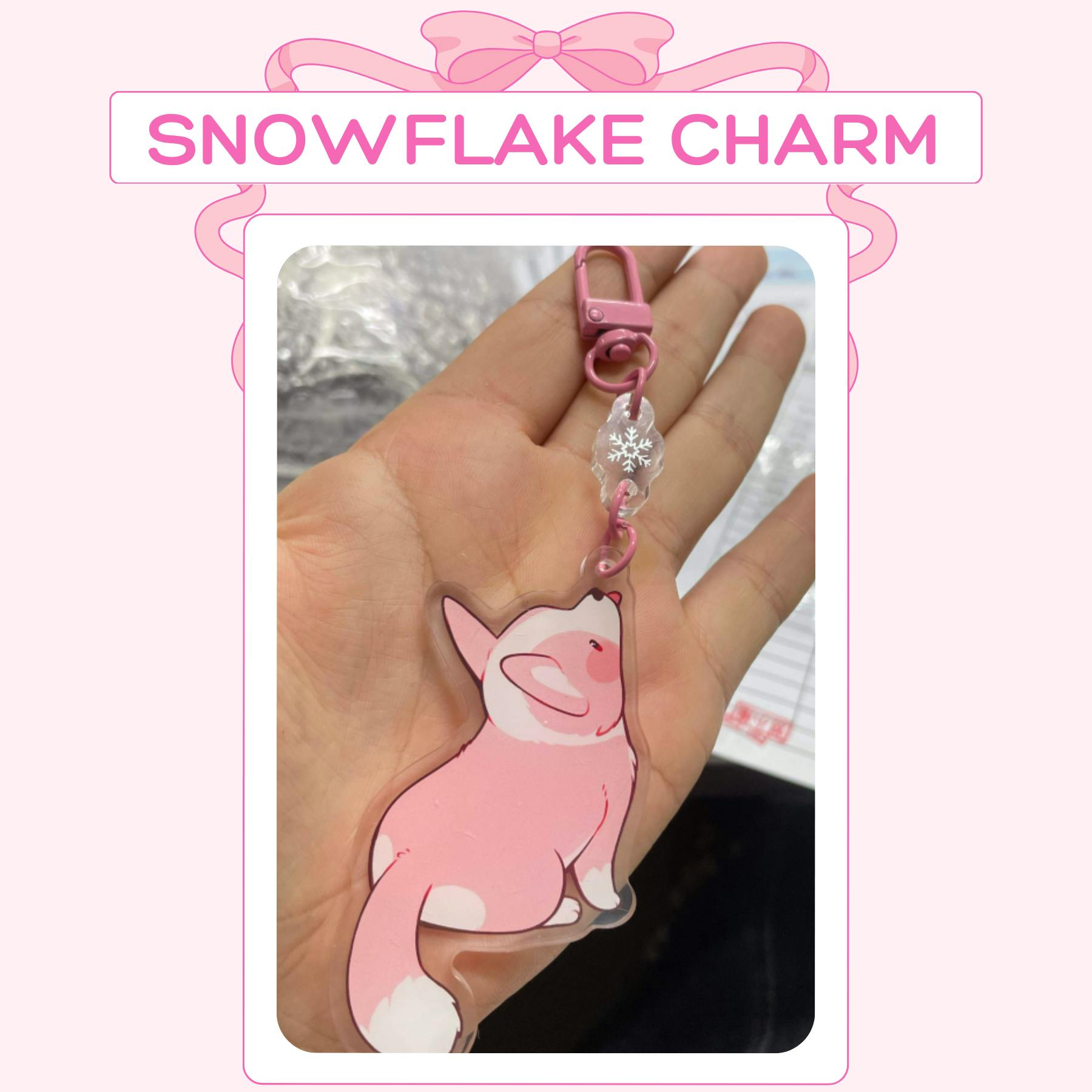 Latte Snowflake Charm