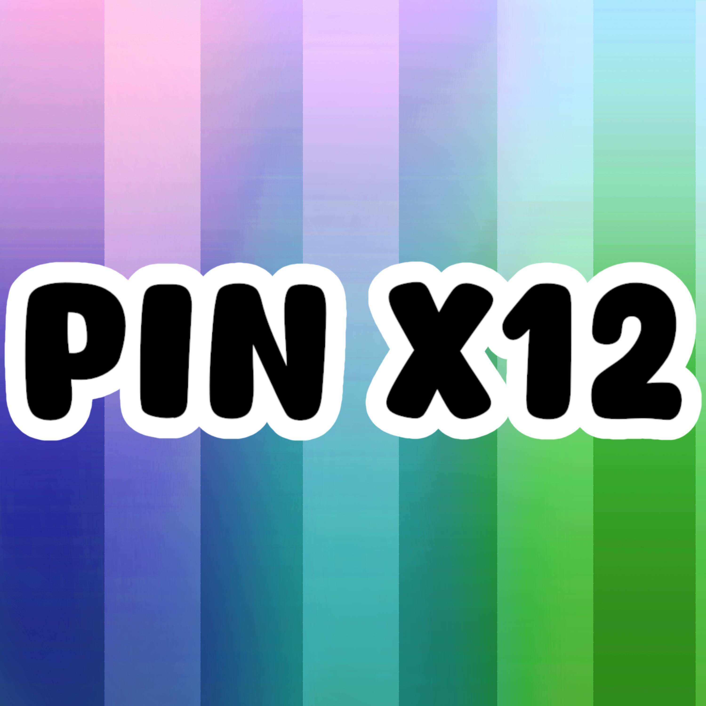 Full Set Regular Pins x12