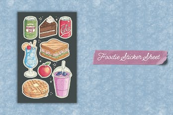Foodie Sticker Sheet