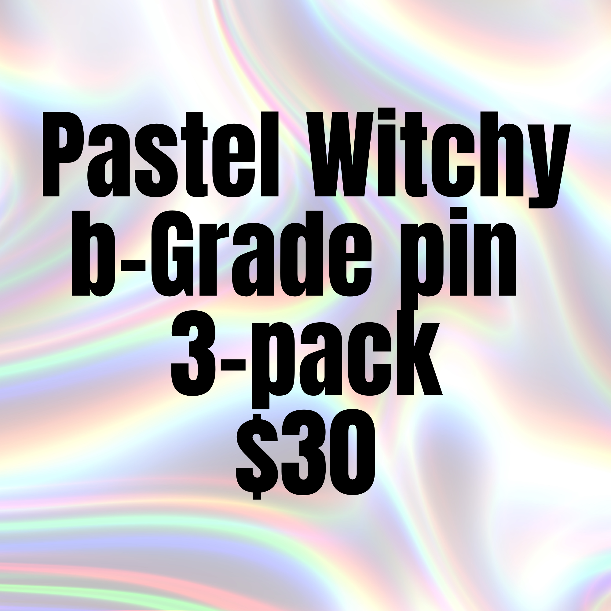 Pastel Witchy B-Grade 3-Pack