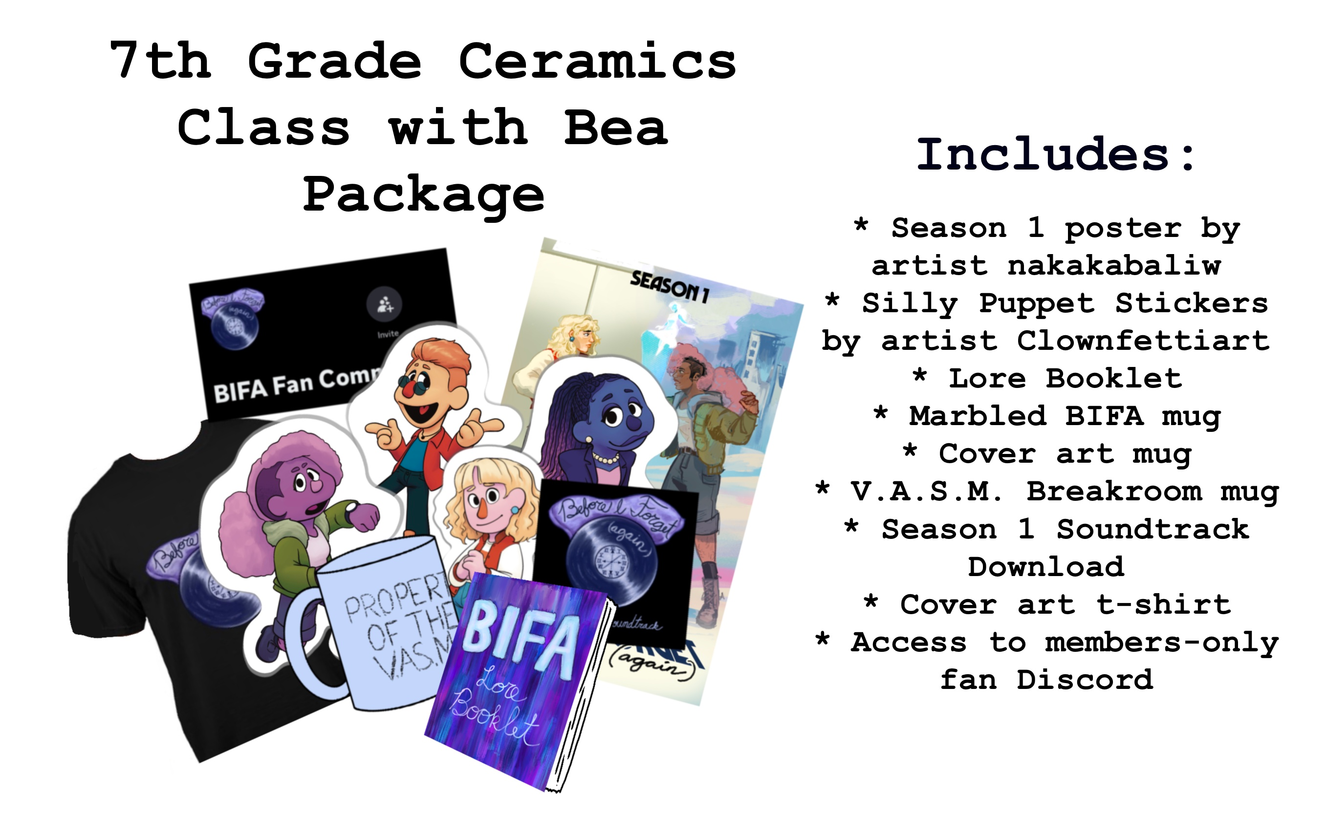 7th Grade Ceramics Class with Bea