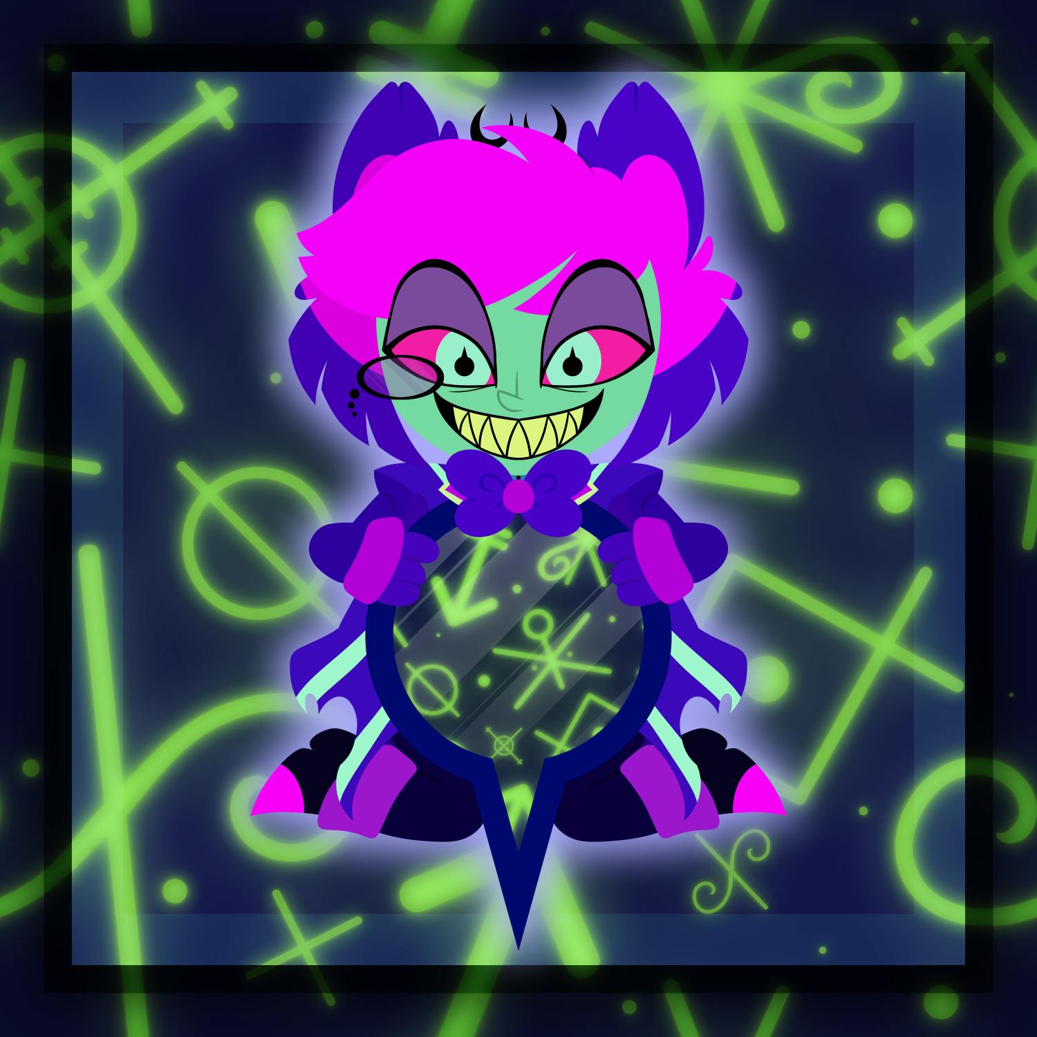💜 [LARGE ITA BAG] - Neon Alastor 💚
