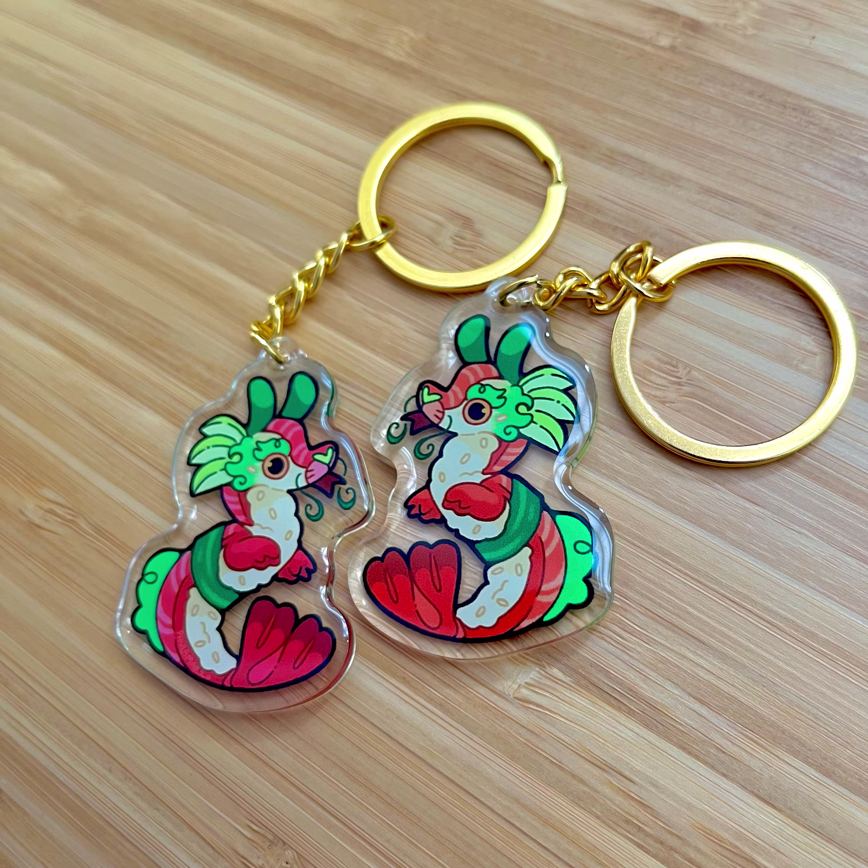 Sushi Dragon Acrylic Keychain