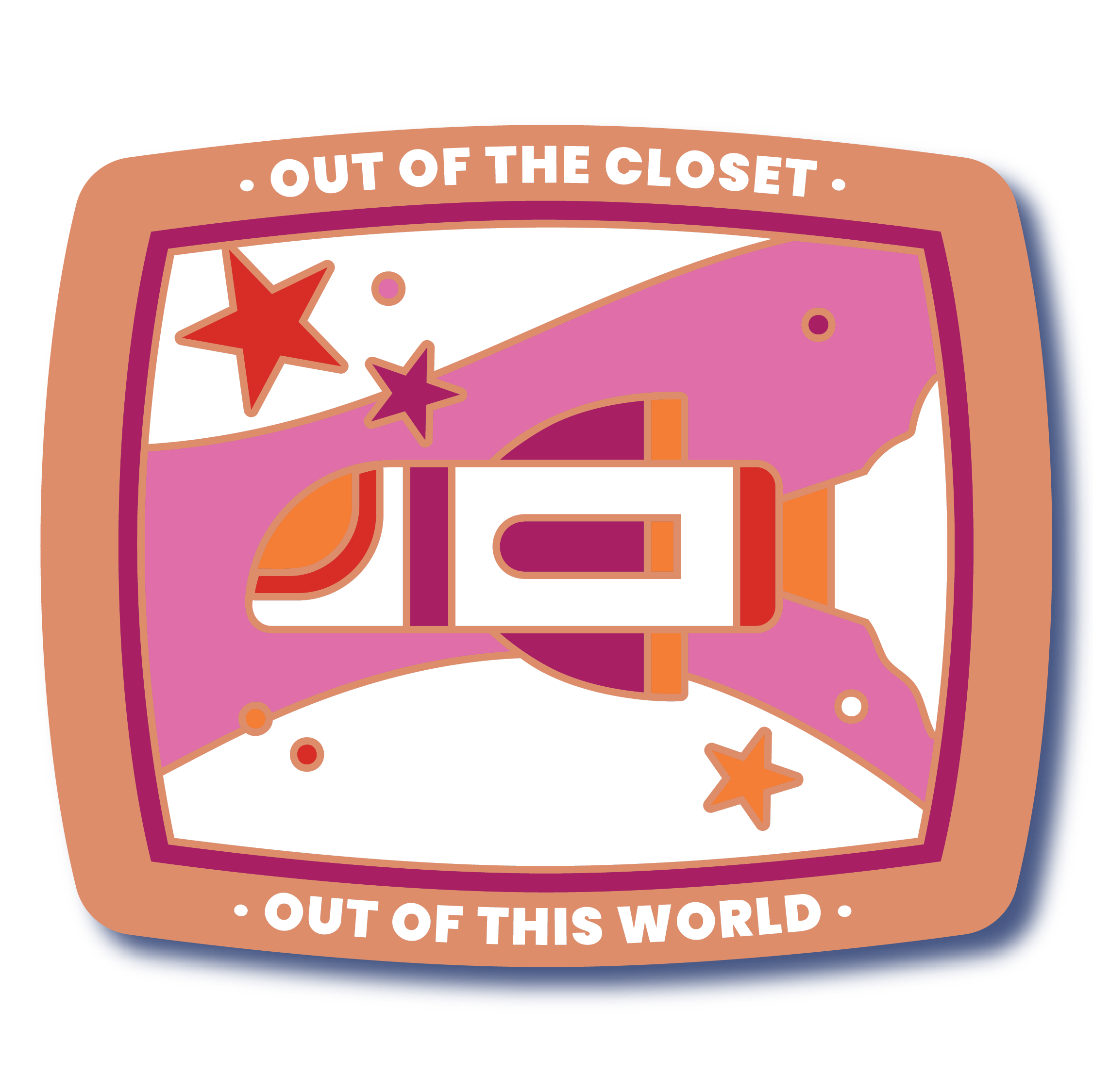 Girls in Space Pin