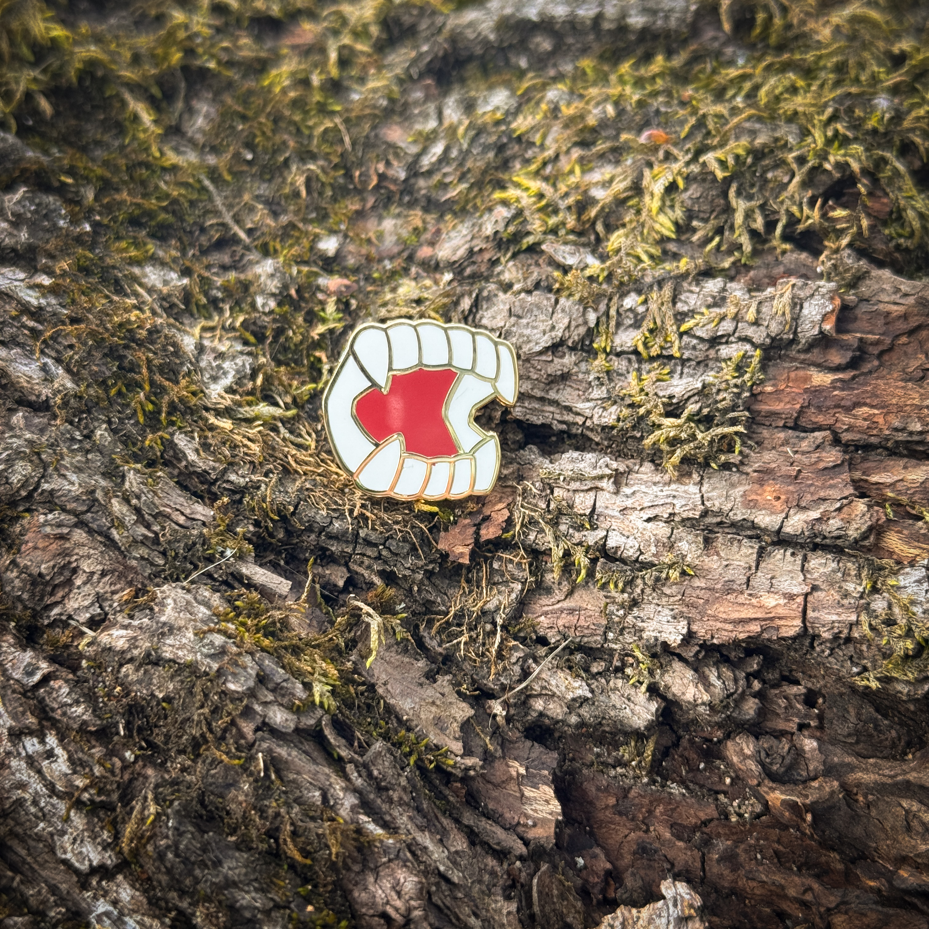 Vampire Fangs Pin